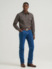WRANGLER WRINKLE RESIST BROWN PLAID - MENS SHIRT  - 112385341