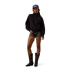 ARIAT 1/2 ZIP SWEATSHIRT BLACK - LADIES SWEATSHIRT  - 10085378