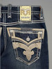 ROCK REVIVAL EGGPLANT BOOTCUT DARK WASH - MENS JEANS  - RP3500B219R