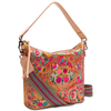 CONSUELA BRONZER HOBO FLOWERS - ACCESSORIES PURSES HANDBAG - HOBO4797CBOROS