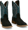 JUSTIN  CODY JOHNSON ROUGHOUT BLACK - BOOT MENS WESTERN - COJO112