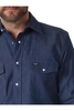 WRANGLER COWBOY CUT DENIM BLUE WORK - MENS SHIRT  - MS70119