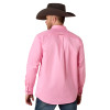 ARIAT PINK SOLID TWILL CLASSIC FIT - MENS SHIRT COR - 10016692