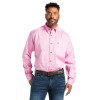 ARIAT PINK SOLID TWILL CLASSIC FIT - MENS SHIRT  - 10016692