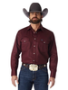 WRANGLER COWBOY CUT WESTERN SNAP MAROON - MENS SHIRT  - MS70719