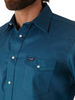 WRANGLER COWBOY CUT WESTERN SNAP TEAL - MENS SHIRT  - MS71419