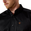 ARIAT BLACK SOLID TWILL CLASSIC FIT - MENS SHIRT COR - 10000502