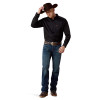 ARIAT BLACK SOLID TWILL CLASSIC FIT - MENS SHIRT COR - 10000502