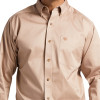 ARIAT KHAKI SOLID TWILL CLASSIC FIT - MENS SHIRT COR - 10000505