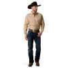 ARIAT KHAKI SOLID TWILL CLASSIC FIT - MENS SHIRT COR - 10000505