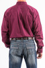 CINCH SOLID BURGUNDY BUTTON DOWN - MENS SHIRT  - MTW1104239