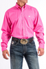 CINCH SOLID PINK BUTTON DOWN - MENS SHIRT  - MTW1103320