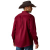 ARIAT MAROON SOLID TWILL CLASSIC FIT - MENS SHIRT COR - 10012635