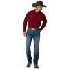 ARIAT MAROON SOLID TWILL CLASSIC FIT - MENS SHIRT COR - 10012635