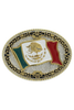 ATTITUDE BY MONTANA SILVERSMITHS GRAND MEXICAN FLAG BUCKLE - ACC BUCKLE  - A855