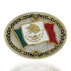 MONTANA SILVERSMITHS GRAND MEXICAN FLAG BUCKLE - ACC BUCKLE  - A855