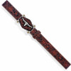 JUSTIN  BROWN TOOLED LONGHORN BUCKLE - ACCESSORIES BELT MEN - C11194