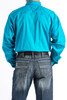 CINCH TURQUOISE SOLID BUTTON DOWN - MENS SHIRT  - MTW1103800