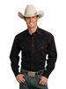 STETSON CLASSIC WESTERN BLACK SNAP - MENS SHIRT  - 11-001-0465-1022BL