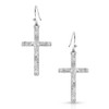 MONTANA SILVERSMITHS GRATITUDE CROSS SILVER - ACCESSORIES JEWELRY EARRINGS - ER4342