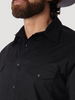 WRANGLER SPORT BLACK WESTERN SNAP - MENS SHIRT  - 71105BK