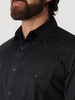 WRANGLER SPORT BLACK WESTERN SNAP SHIRT - MENS SHIRT  - 75214BK