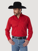 WRANGLER GEORGE STRAIT RED SOLID - MENS SHIRT  - MGS274R