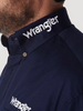 WRANGLER NAVY WHITE LOGO - MENS SHIRT  - MP2327N