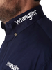 WRANGLER NAVY WHITE LOGO - MENS SHIRT  - MP2327N