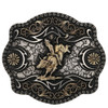 ATTITUDE BY MONTANA SILVERSMITHS FRAMED BULL RIDER FILIGREE - ACC BUCKLE  - A886