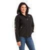 ARIAT TEAM SOFTSHELL MEXICO BLACK - LADIES JACKET COR - 10031428