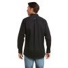 ARIAT BLACK SOLID TWILL FITTED - MENS SHIRT COR - 10034229
