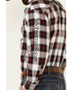 WRANGLER LOGO RED PLAID LONG SLEEVE - MENS SHIRT  - MP1349R