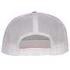 LAZY J RANCH WEAR GRAY & WHITE ARROWHEAD PATCH - HATS CAP  - HTHWHT4AH