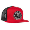 LAZY J RANCH WEAR RED & BLACK ARROWHEAD PATCH - HATS CAP  - REDBLK4ARR