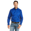 ARIAT TWILL FITTED ULTRAMARINE BLUE - MENS SHIRT COR - 10034225