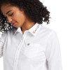 ARIAT TEAM LOGO KIRBY WHITE LEOPARD - LADIES SHIRT COR - 10039457