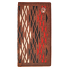 HOOEY LASER CUT AZTEC  BLACK RED - ACCESSORIES WALLET  - HW012-CRRD