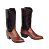 LUCCHESE CHARLES SIENNA BROWN CAIMAN - BOOT MENS WESTERN - M1635.R4