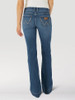 WRANGLER RETRO MAE WIDE LEG TROUSER - LADIES JEANS  - 112315025