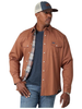 WRANGLER BROWN FLANNEL LINED PRINT - MENS SHIRT  - 112317153