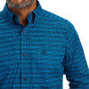 ARIAT BEASELY CLASSIC BLUE PRINT - MENS SHIRT  - 10041795