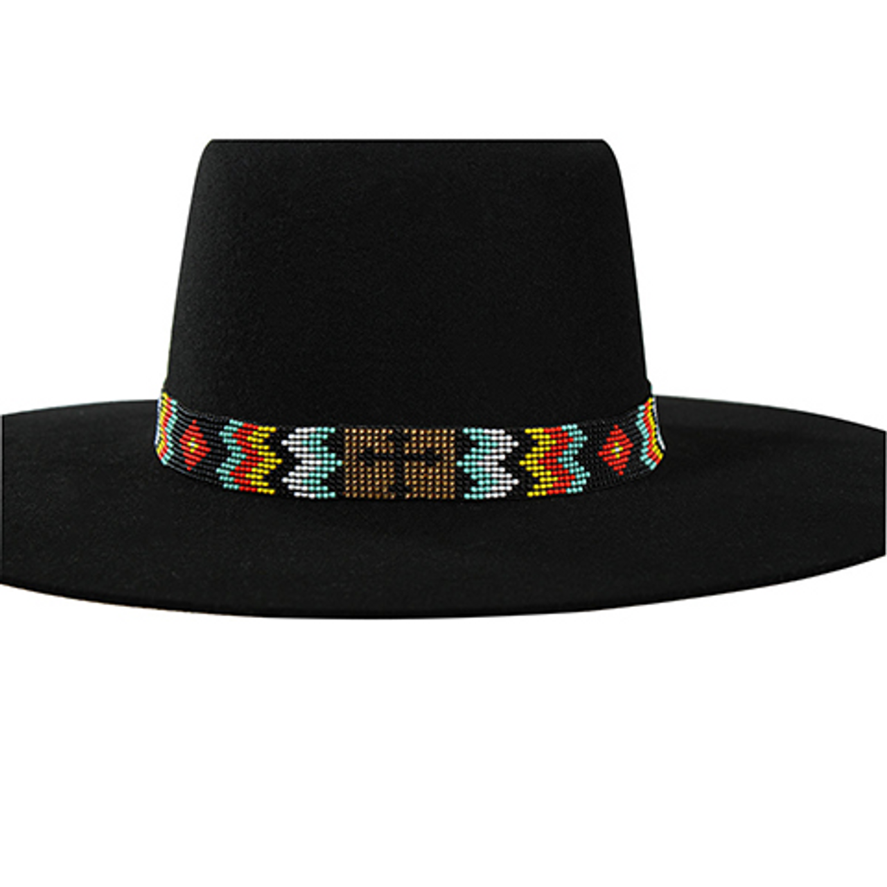 帽子 MEDI BEADS STRING STRAW HAT Lady Ibiza with Adjustable Medium Band – Sensi Studio