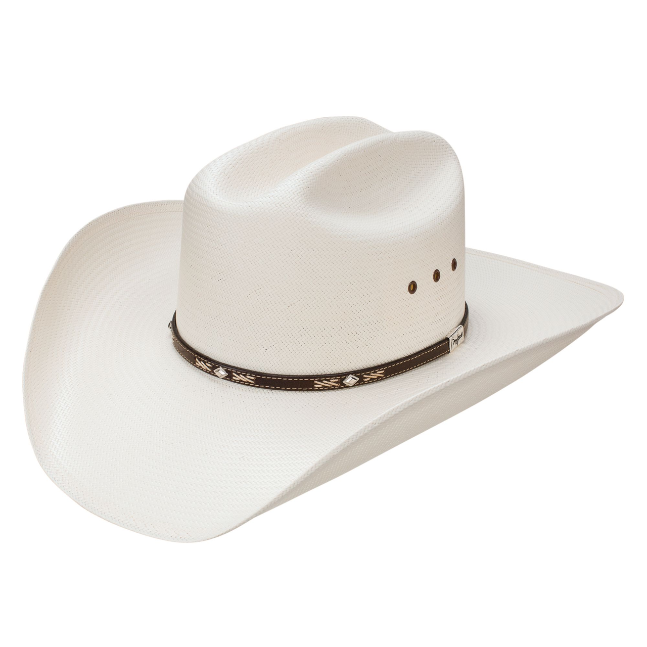 NWT Ron Jon Beige liberty USA Straw‎ Hat YELLOWSTONE IVORY BANGORA STRAW 210 – Gone Country Hats main image 4