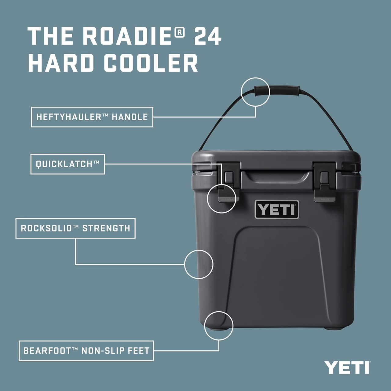 Yeti Roadie 24 Cooler - White