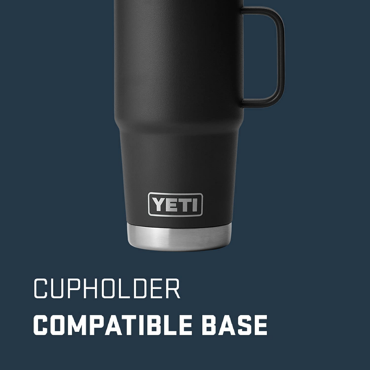 YETI 20 oz Rambler Travel Mug, Black - 21070060046