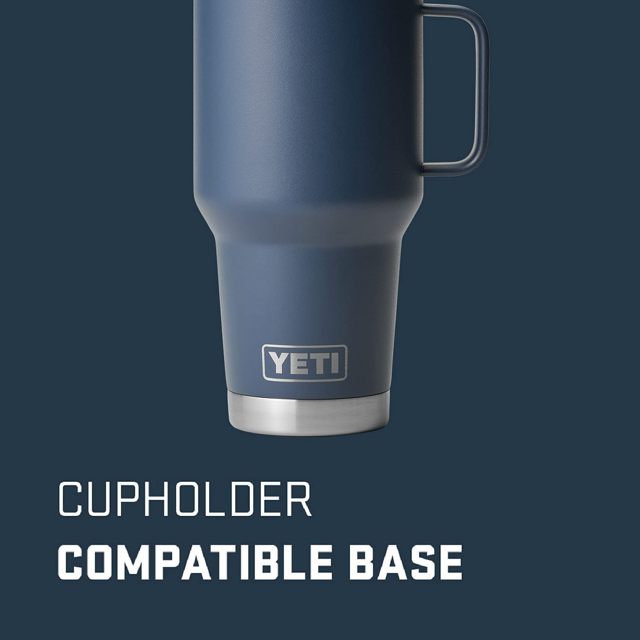 Deep Blue Yeti Rambler Single Cup Holder
