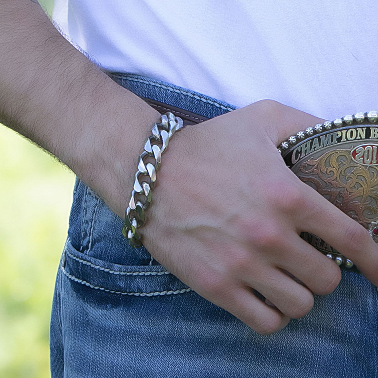 6.5mm Cuban Chain Bracelet, Sterling Silver | Men's Bracelets | Miansai