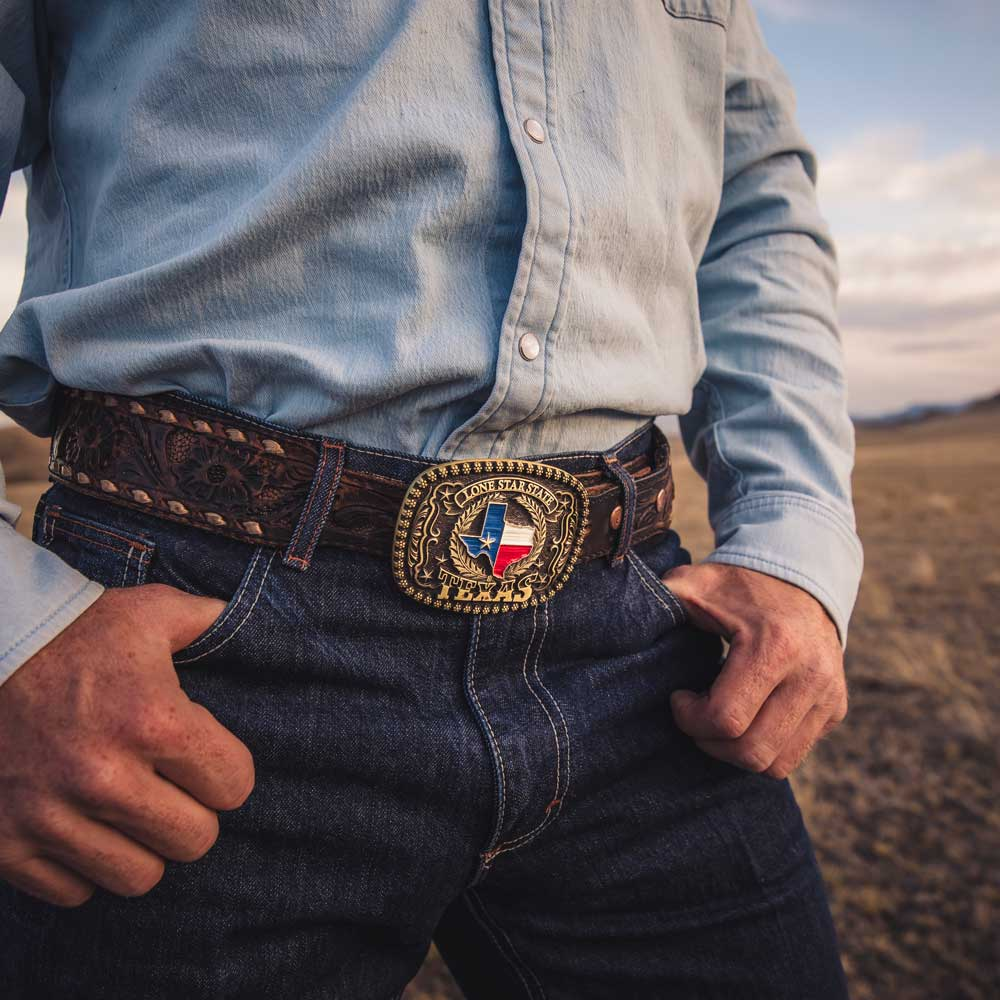 Custom Texas Pride Belt Buckle | Lazer Custom Texas Pride Belt Buckle | Lazer