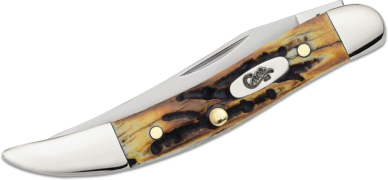 Case Small Texas Toothpick Slip Joint Knife Stag Handle Plain